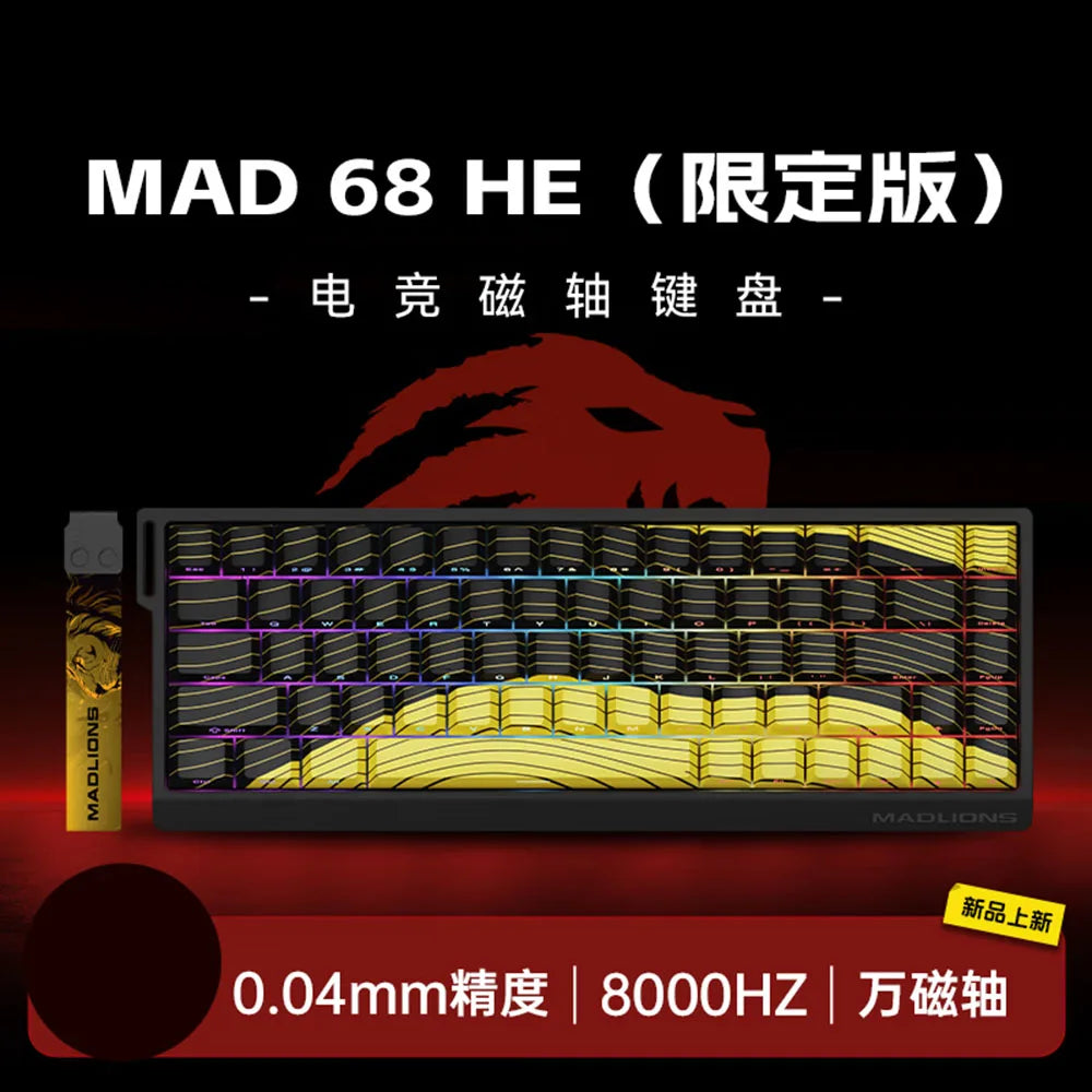 XessXK x Mad60 Mad68 HE 8k Mechanical Keyboard Magnetic Switch Wired 60% 68% Gaming Keyboards Rapid Trigger Rgb Customs Keyboards