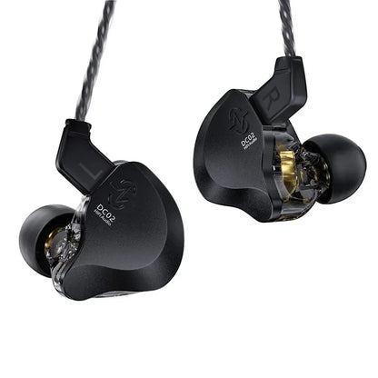CCZ DC02 HiFi Wired Earphones Dynamic in Ear Earphones Stereo Earphones with Detachable Cable Custom Music Game Office Gifts