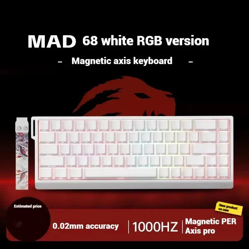 XessXK x Mad60 Mad68 HE 8k Mechanical Keyboard Magnetic Switch Wired 60% 68% Gaming Keyboards Rapid Trigger Rgb Customs Keyboards