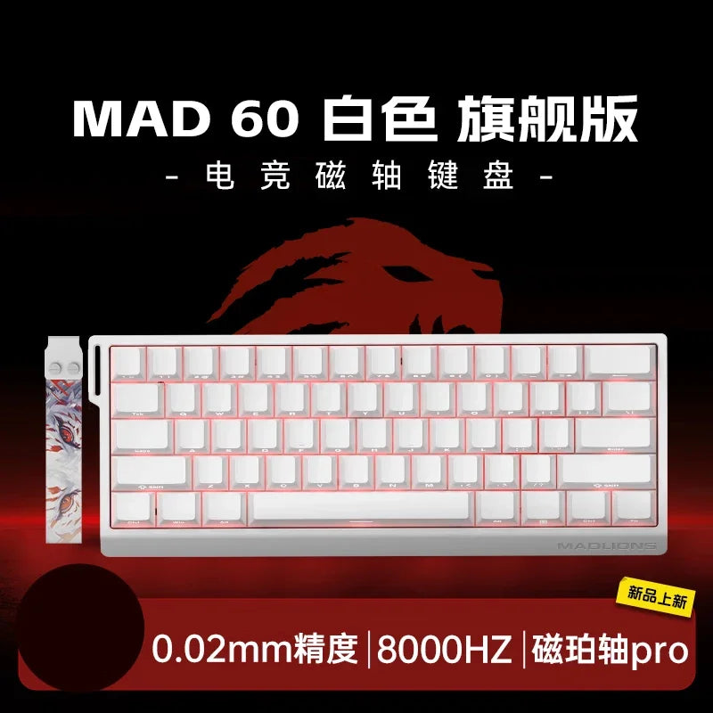 XessXK x Mad60 Mad68 HE 8k Mechanical Keyboard Magnetic Switch Wired 60% 68% Gaming Keyboards Rapid Trigger Rgb Customs Keyboards
