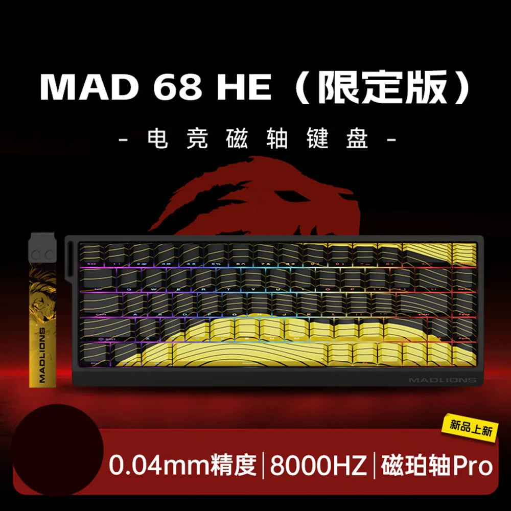 XessXK x Mad60 Mad68 HE 8k Mechanical Keyboard Magnetic Switch Wired 60% 68% Gaming Keyboards Rapid Trigger Rgb Customs Keyboards