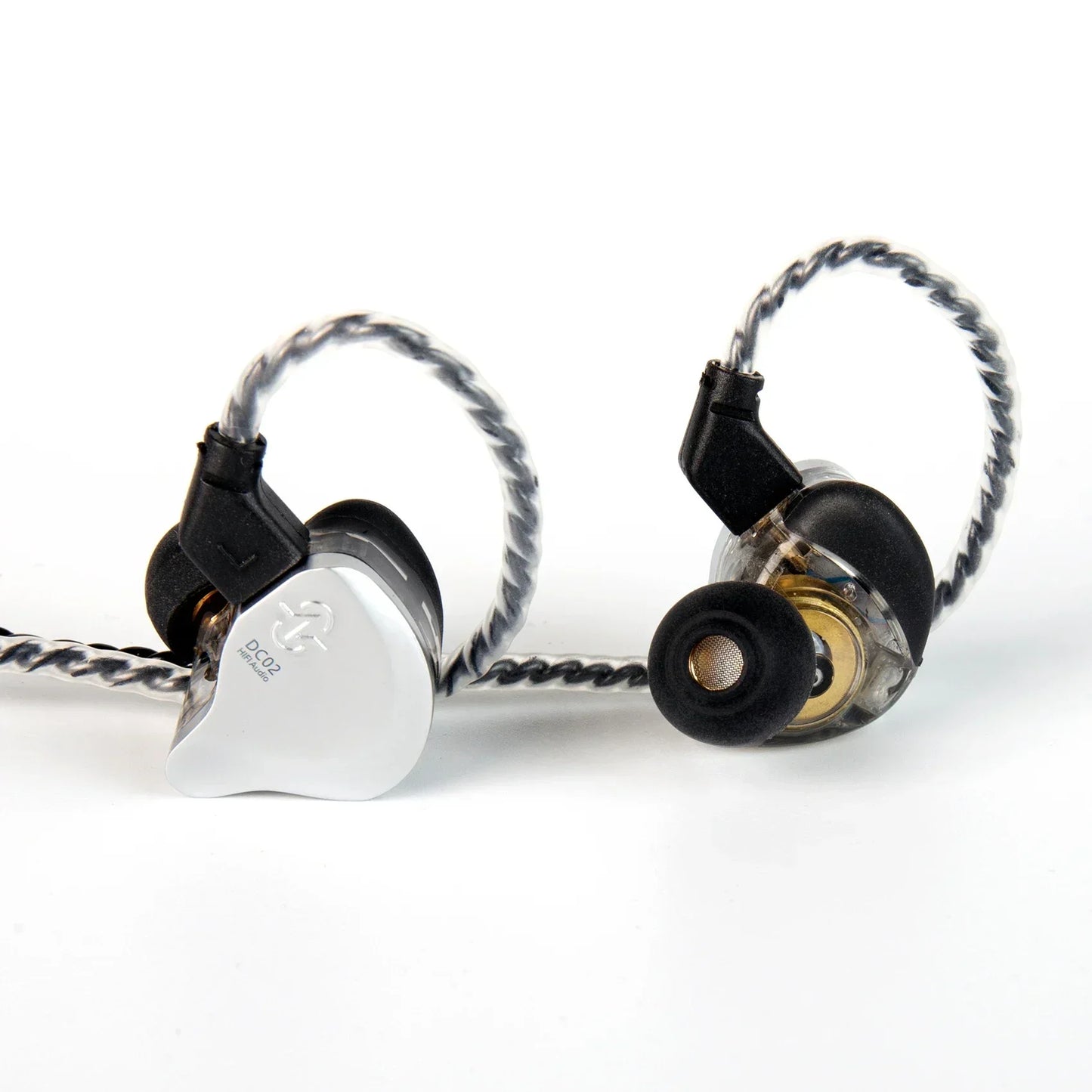 CCZ DC02 HiFi Wired Earphones Dynamic in Ear Earphones Stereo Earphones with Detachable Cable Custom Music Game Office Gifts