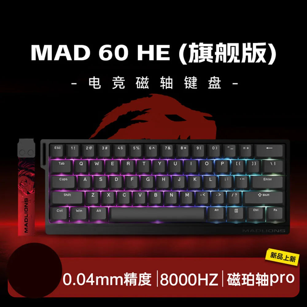 XessXK x Mad60 Mad68 HE 8k Mechanical Keyboard Magnetic Switch Wired 60% 68% Gaming Keyboards Rapid Trigger Rgb Customs Keyboards