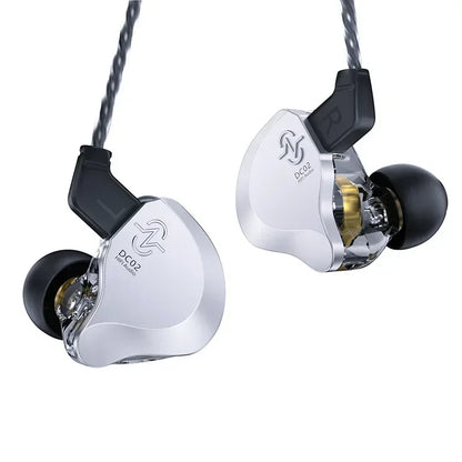 CCZ DC02 HiFi Wired Earphones Dynamic in Ear Earphones Stereo Earphones with Detachable Cable Custom Music Game Office Gifts